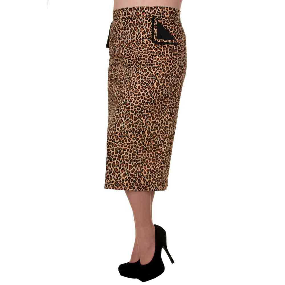 Dancing Days - Pencil Skirt - Brown